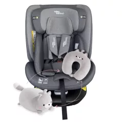   ISOFIX 360° otočná autosedačka Mama Kiddies® iSize Capry (40–150 cm) v šedé barvě + dárek