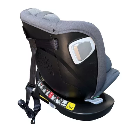 ISOFIX 360° otočná autosedačka Mama Kiddies® iSize Capry (40–150 cm) v šedé barvě + dárek