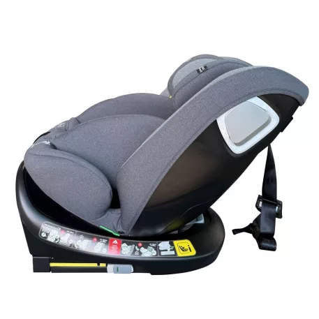 ISOFIX 360° otočná autosedačka Mama Kiddies® iSize Capry (40–150 cm) v šedé barvě + dárek