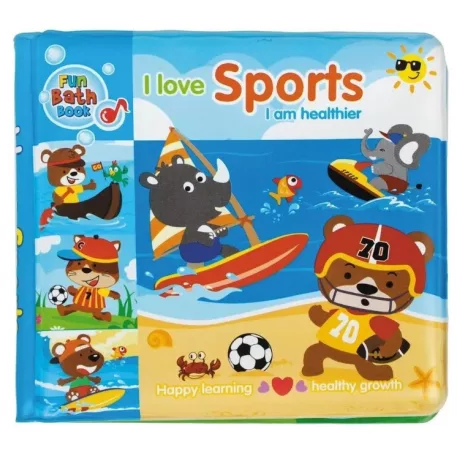 Dětská knížka do koupele BamBam - sport