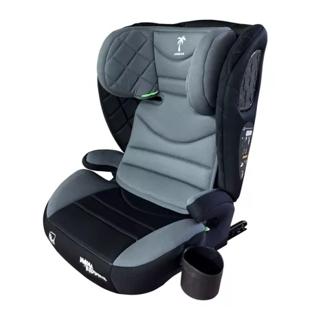 Mama Kiddies® i-Fix Corsica dětská autosedačka (100–150 cm) ve světle šedé barvě + dárek