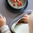 LOVI silikonový bryndák s kapsou Pistachio, 6m+