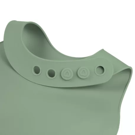 LOVI silikonový bryndák s kapsou Pistachio, 6m+