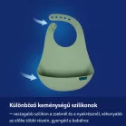 LOVI silikonový bryndák s kapsou Pistachio, 6m+