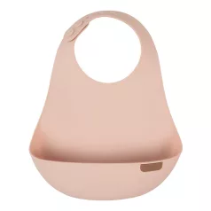 LOVI silikonový bryndák s kapsou Nude, 6m+