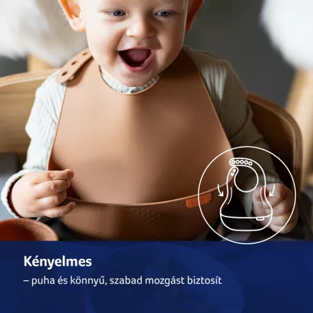 LOVI silikonový bryndák s kapsou Nude, 6m+