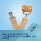 Canpol Babies MOUNTAINS pásek s klipem na dudlík – zelený