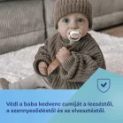 Canpol Babies MOUNTAINS pásek s klipem na dudlík – žlutý