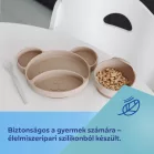 Canpol Babies MEDVÍDEK silikonový dělený talíř s přísavkou 500 ml, 6m+ – zelený