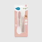 Nuvita Easy Eating 8480 silikonové lžičky, 2 ks – English Rose
