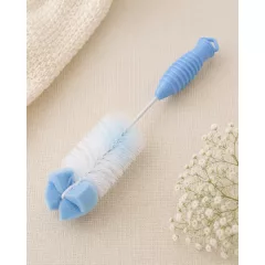   Baby Bruin houbičkový kartáč na čištění kojeneckých lahví – modrý