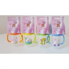   Baby Bruin kojenecká láhev bez BPA s ouškem, 125 ml + Dárek - modrá