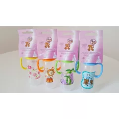   Baby Bruin kojenecká láhev PP s ouškem, 240 ml + Dárek - zelená