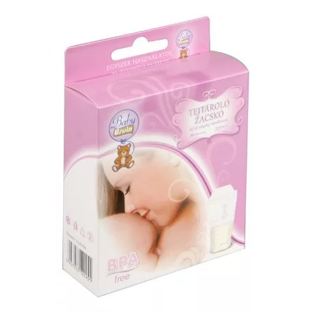 Baby Bruin sáčky na uchovávání mateřského mléka 350 ml, 20 ks