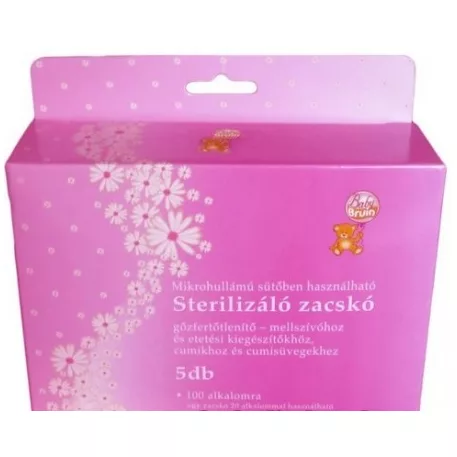 Baby Bruin sterilizační sáčky do mikrovlnné trouby, 5 ks – až 100 použití