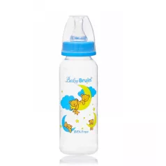   Baby Bruin dětská kojenecká láhev PP, 240 ml + Dárek - modrá