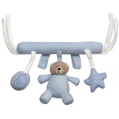 Závěsný plyšový medvídek Baby Bruin – 23 cm - modrý