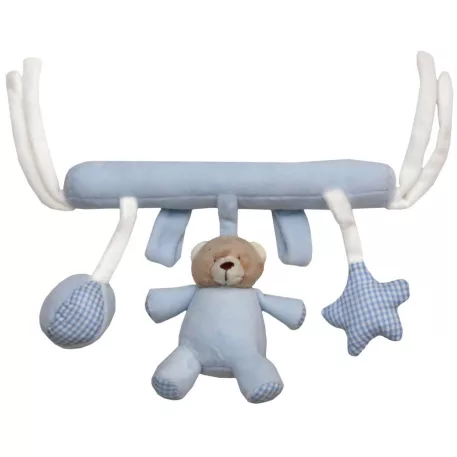 Závěsný plyšový medvídek Baby Bruin – 23 cm - modrý