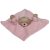 Plyšový šátek Baby Bruin plyšový medvídek 20*20 cm - růžová