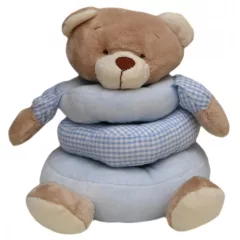 Plyšový prsten Baby Bruin medvěd 17 cm - modrá