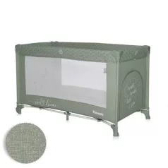   Cestovní postýlka Lorelli Noemi 1 Fix – Iceberg Green Star