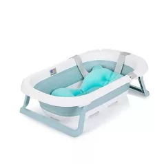   Chipolino Isla skládací vanička s síťovanou vložkou pro miminko 81 cm-blue