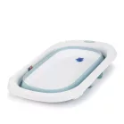 Chipolino Isla skládací vanička s síťovanou vložkou pro miminko 81 cm-blue