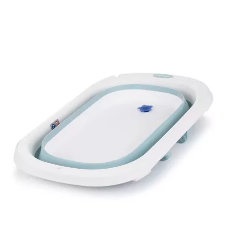 Chipolino Isla skládací vanička s síťovanou vložkou pro miminko 81 cm-blue