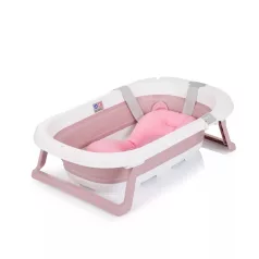   Chipolino Isla skládací vanička s síťovanou vložkou pro miminko 81 cm- Pink