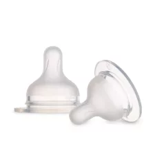   Canpol babies Savička silikonová k lahvi S-Shape 3m+ 2ks pomalá