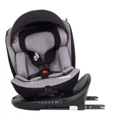   ISOFIX 360° otočná bezpečnostní autosedačka Mama Kiddies® iSize Power GT2 (40-150 cm) v šedé barvě s dárkem – sluneční clonou
