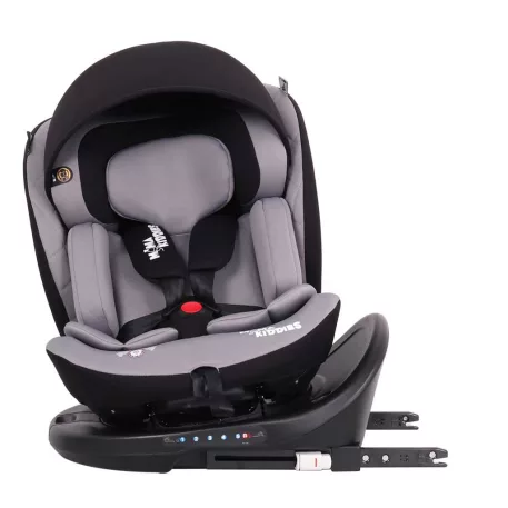 ISOFIX 360° otočná bezpečnostní autosedačka Mama Kiddies® iSize Power GT2 (40-150 cm) v šedé barvě s dárkem – sluneční clonou