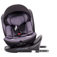   ISOFIX 360° otočná bezpečnostní autosedačka Mama Kiddies iSize Power GT2 (40-150 cm) v tmavě šedé barvě s dárkem – sluneční clonou
