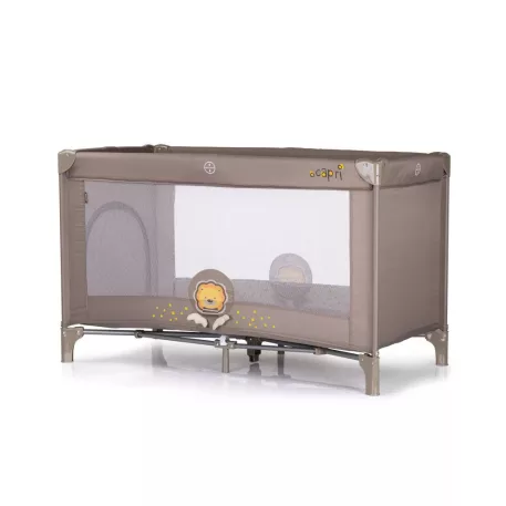 Cestovní postýlka Chipolino Capri Fix – Lion Beige