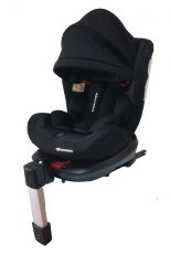   Mama Kiddies Baby Pilot dětská bezpečnostní autosedačka s 360 ° otáčením (0-36kg) a ISOFIX systémem, barva černá + dárek clona proti slunci