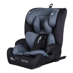   Mama Kiddies® i-Fix Journey 2v1 bezpečná autosedačka (76–150 cm) – šedo-černá