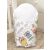 Mama Kiddies Baby Bear zavinovačka šedo-bílá, vzor barevné sovičky