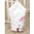 Mama Kiddies Baby Bear zavinovačka s kokosovou výplní bílá, vzor baletky
