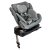 ISOFIX 360° otočná autosedačka Mama Kiddies Felix i-Size s podpůrnou nohou – v šedé barvě + dárek: zádová opěrka