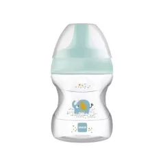 MAM Learn To Drink Cup učicí hrnek 190 ml, 6m+ – modrý