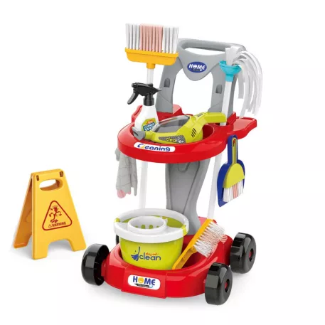 Mama Kiddies® Little Helper úklidová sada – 20 dílů, červená barva