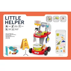   Mama Kiddies® Little Helper úklidová sada – 20 dílů, červená barva