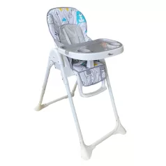   Mama Kiddies® Lylyan multifunkční jídelní židlička v bílé barvě s lesním vzorem + Dárek