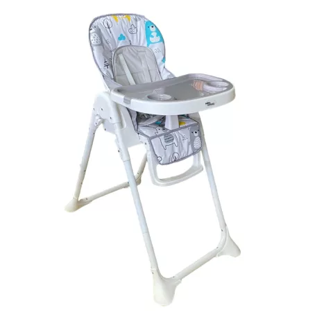 Mama Kiddies® Lylyan multifunkční jídelní židlička v bílé barvě s lesním vzorem + Dárek