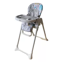   Mama Kiddies® Lylyan multifunkční jídelní židlička v bílé barvě s lesním vzorem + Dárek