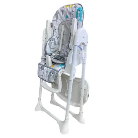 Mama Kiddies® Lylyan multifunkční jídelní židlička v bílé barvě s lesním vzorem + Dárek