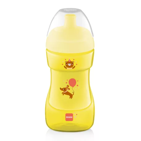 MAM Sports Cup sportovní hrnek 330 ml, 12m+ – žlutý
