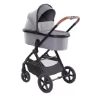 Multifunkční kočárek Mama Kiddies PRIMO v šedé barvě s korbičkou.