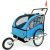 2 místný odpružený vozík za kolo v modro-černé barvě