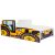 Mama Kiddies 140x70-cm dětská postel s designem traktor- žlutá s matrací